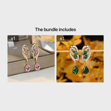 Romantic Flower Dangle Earrings Women Birthstone Party Earrings Jewelry Gifts Barozzo