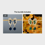 Romantic Flower Dangle Earrings Women Birthstone Party Earrings Jewelry Gifts Barozzo