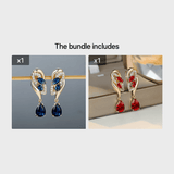 Romantic Flower Dangle Earrings Women Birthstone Party Earrings Jewelry Gifts Barozzo