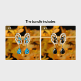 Romantic Flower Dangle Earrings Women Birthstone Party Earrings Jewelry Gifts Barozzo