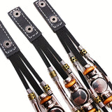 26 English Letters Bracelets, PU Leather Bangles, Retro Punk Style Handmade Multi-layer Beaded Hand Jewelry Holiday Gift For Best Friends Accessories Barozzo