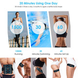 EMS Muscle Stimulator Massage ABS Abdominal Trainer Belt Slimming Massager Unisex Body Belly Weight Loss Body Shaping Fitness Barozzo