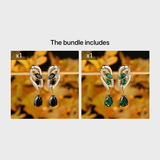 Romantic Flower Dangle Earrings Women Birthstone Party Earrings Jewelry Gifts Barozzo