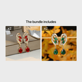 Romantic Flower Dangle Earrings Women Birthstone Party Earrings Jewelry Gifts Barozzo