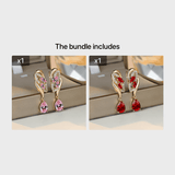 Romantic Flower Dangle Earrings Women Birthstone Party Earrings Jewelry Gifts Barozzo